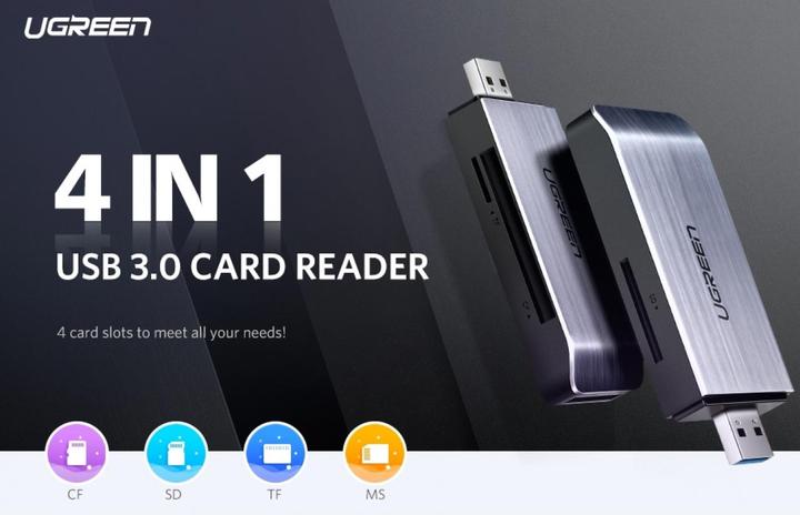 Produktbild Ugreen 4-in-1 Cardreader (USB 3.0)