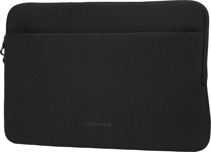Produktbild Vivanco NEO PRO Notebook Sleeve fuer 13-14" Geraete, ink. Vorderfach, schwarz, Neopren (14")