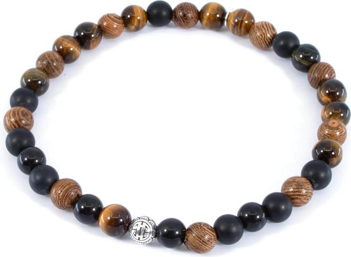Produktbild Balibay Teoman (20.50 cm, Holz, Tigerauge, Onyx, Edelstein, Falkenauge, 925 Sterlingsilber)