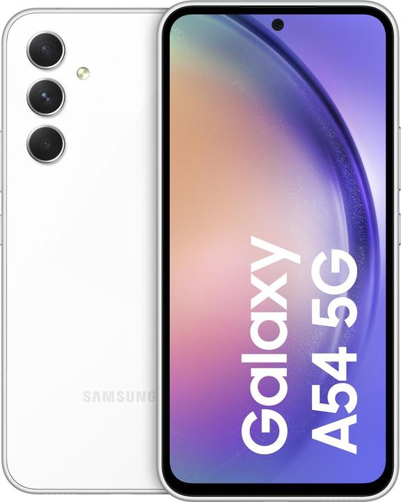 Immagine prodotto Samsung Galaxy A54 5G (128 GB, Awesome White, 6.40", Doppia SIM, 50 Mpx, 5G)