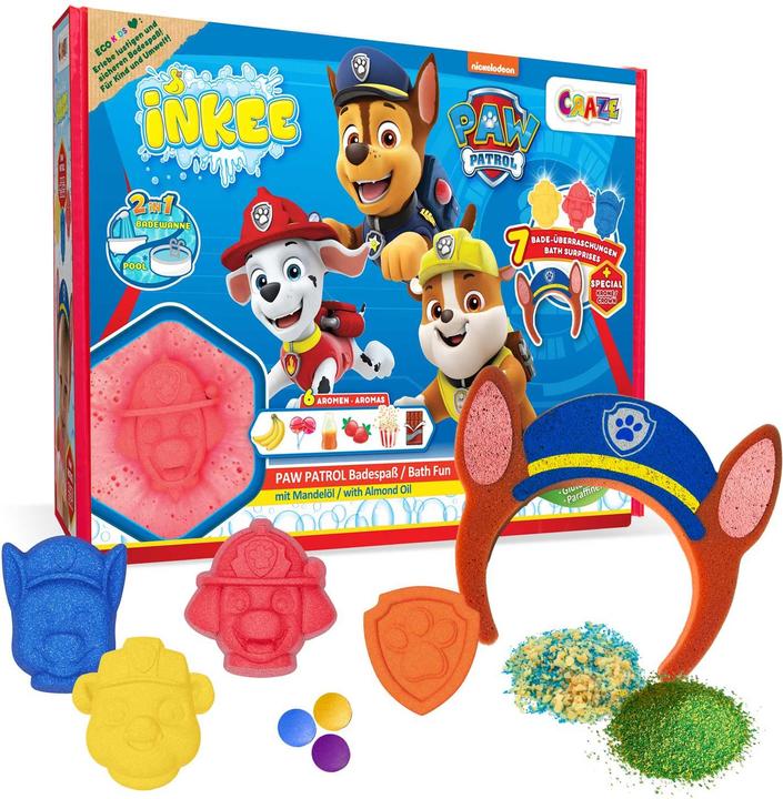 Immagine prodotto Craze Scatola a sorpresa Inkee Paw Patrol (Bombe da bagno)