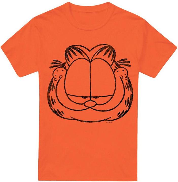 Actual product image Garfield Mens Smirking Distressed T-Shirt (S)