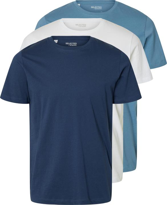 Selected Homme 3er-Pack Baumwoll T-Shirt
