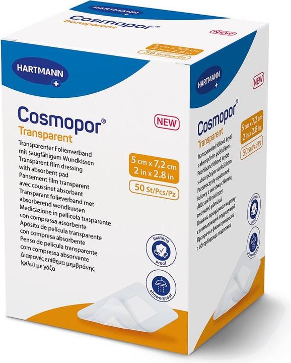 Actual product image Cosmopor transparent sterile (50 x)