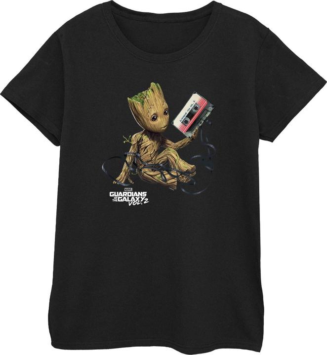 Image du produit - T-shirt GUARDIANS OF THE GALAXY GROOT TAPE - Femme (M)