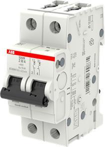 Image du produit ABB S202M-Z50 Disjoncteur 50A 2 pôles 10kA caractère Z