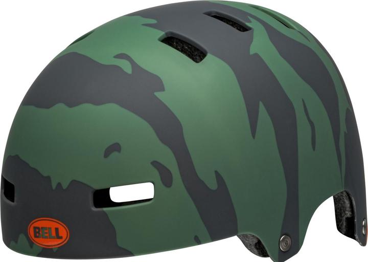 Orange, matt green