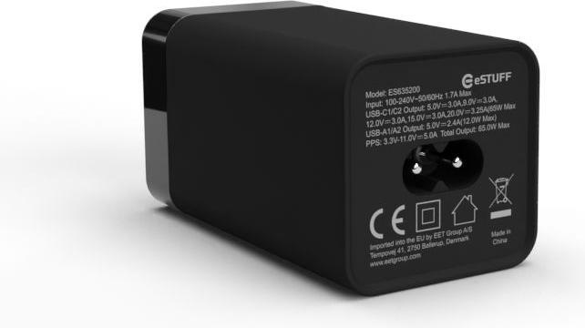 Immagine prodotto eSTUFF Caricatore multiplo PD65W 2C+2A (65 W)