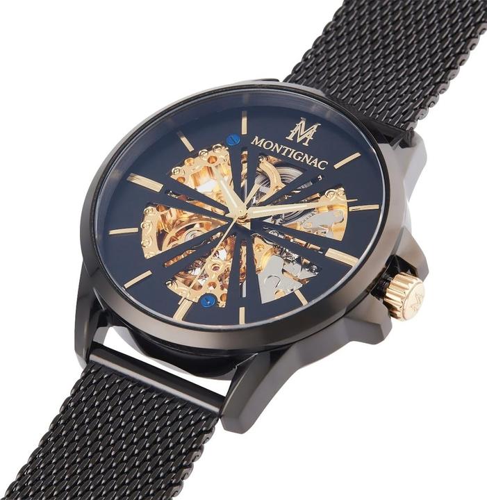 Immagine prodotto Montignac Orologio Automatico Round (Orologio scheletrato, 42 mm)