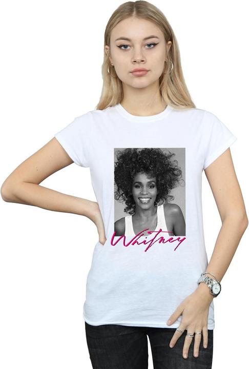 Immagine prodotto Whitney Houston Smile Photograph Maglietta Donna (L)