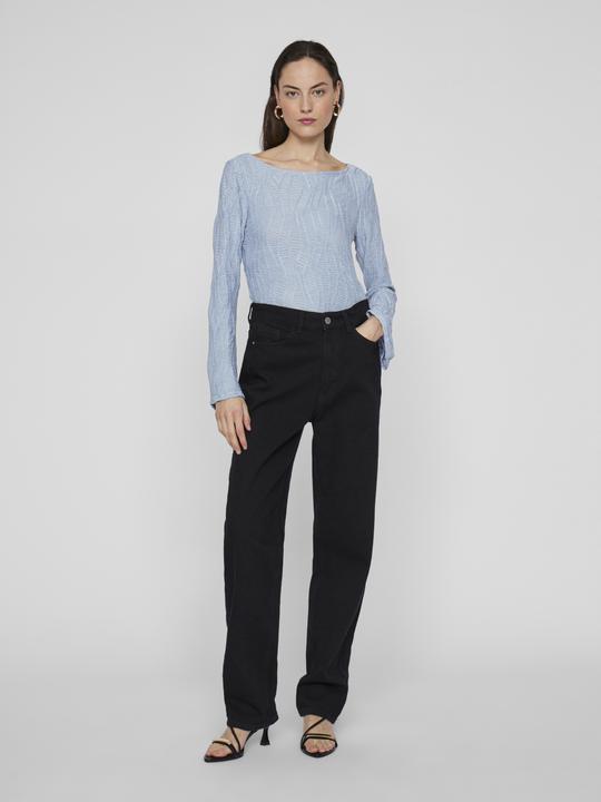 Actual product image Vila Boat-neck top with long sleeves (M)