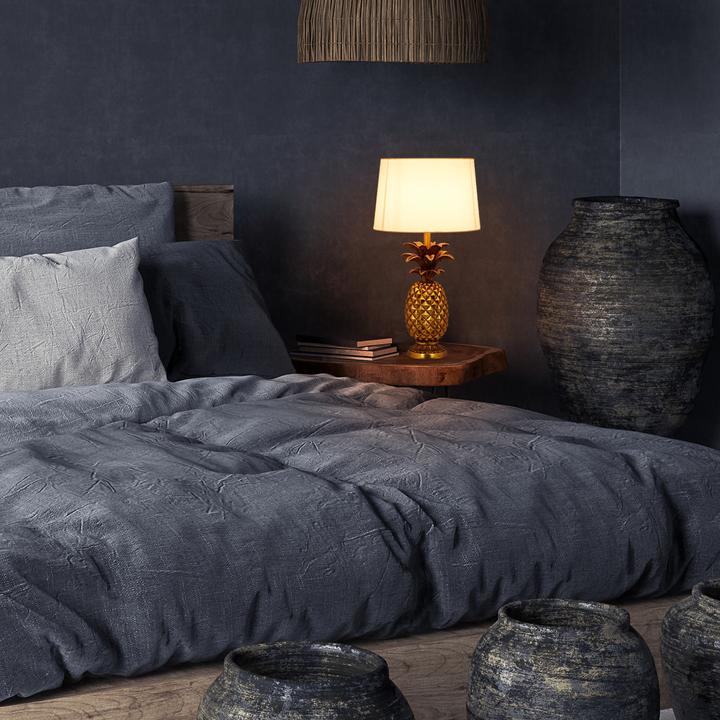 Image du produit Relaxdays Lampe de table ananas, avec abat-jour (E27)