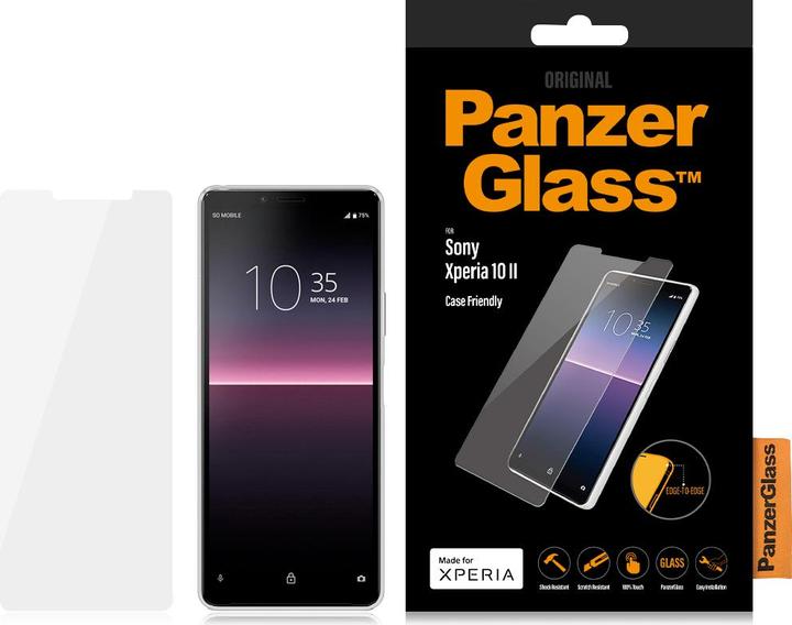 Actual product image PanzerGlass Case friendly (1 Piece, Sony Xperia 10 II)