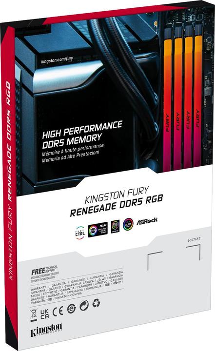 Produktbild Kingston 32GB DDR5-6400MT/s CL32 DIMM (1 x 32GB, 6400 MHz, DDR5-RAM, DIMM)
