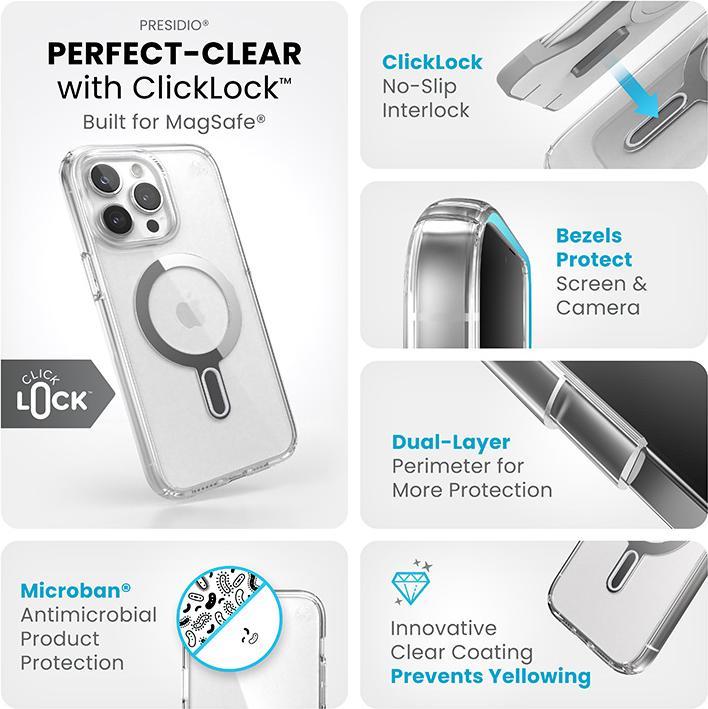 Immagine prodotto speck Presidio Perfect-Clear - cover posteriore per dispositivo mobile (Apple iPhone 15 Pro Max)