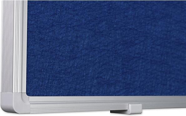 Image du produit eurokraft basic Tableau à épingles, habillage tissu bleu, l x h 1200 x 900 mm. (Tableau d'affichage, 1200 x 900 mm)