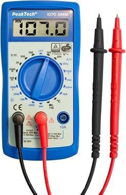Image du produit Peaktech Multimètre numérique RMS LCD/1999 3½ digits 300 VAC 300 VDC 10 ADC ( 1070) (CAT III 300V)