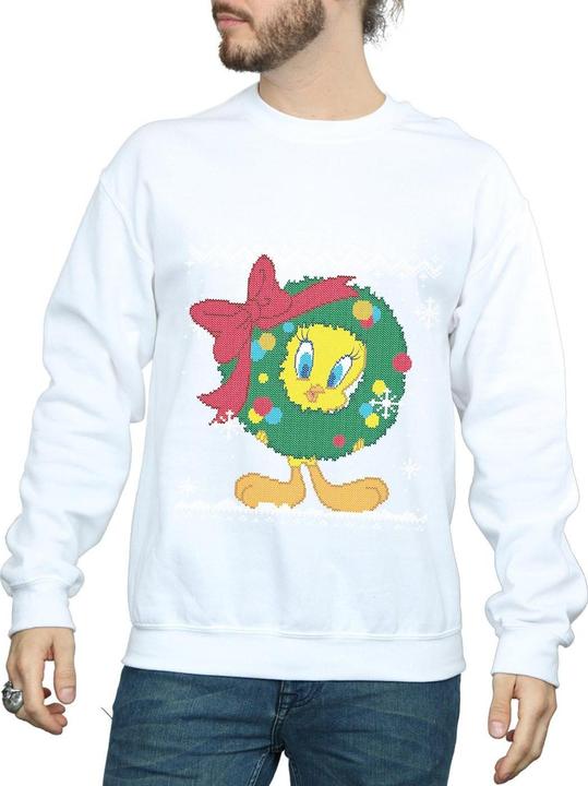 Immagine prodotto Looney Tunes Tweety Pie Christmas Fair Isle Felpa Uomo (M)