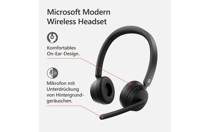 Produktbild Microsoft Modern Wireless Headset (Kabellos, USB-A)