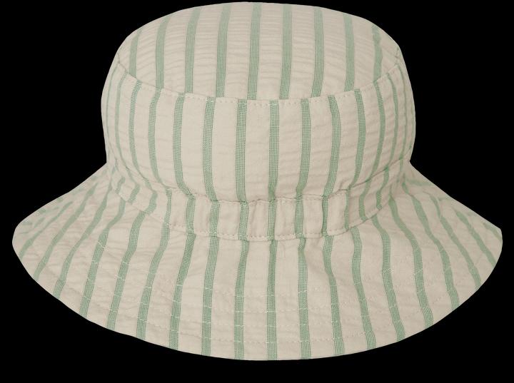 Actual product image Garbo & Friends Seersucker hat Stripe Emerald (M)