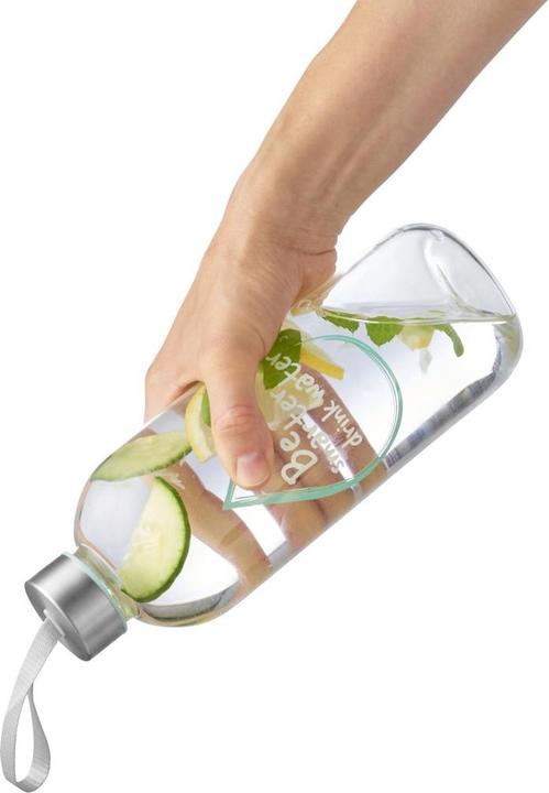 Productafbeelding Xavax Glazen drinkfles, 1 liter, deksel met draagriem (1 l)