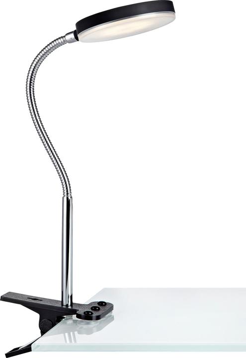 Markslöjd Schreibtischleuchte Flex Clip, 3000K, 5W, Schwarz/Chrom (300 lm)
