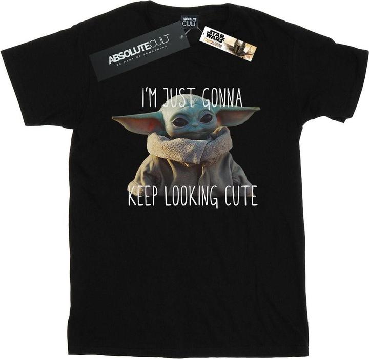 Star Wars The Mandalorian Keep Looking Cute TShirt (L)