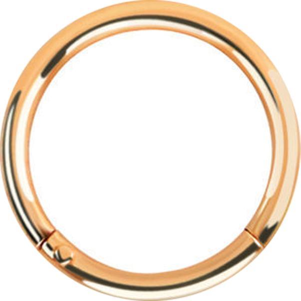 Star Piercing Micro Segmentring klappbar rosegold (ohne Messing, 925 Sterlingsilber)