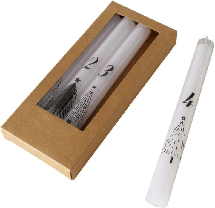 Actual product image Boltze Home Christmas candle Ada 4 pieces, white (4 pcs.)