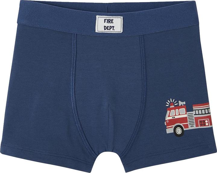 Image du produit Vertbaudet Lot de 5 boxers garçon en coton bio, pompier (110, Pack de 5)