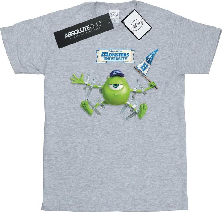 Actual product image Disney Womens/Ladies Monsters University Taped Mike Cotton Boyfriend T-Shirt (L)