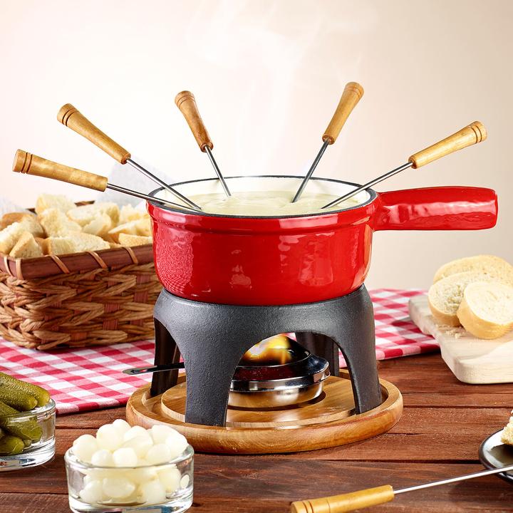 Actual product image Rosenstein & Söhne Cast iron cheese fondue pot