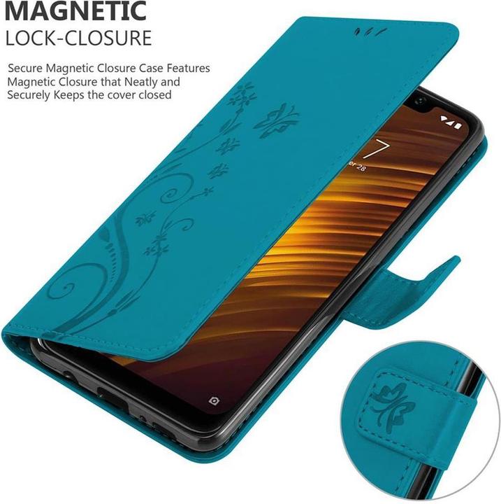 Produktbild Cadorabo Flower Book Cover (Xiaomi Pocophone F1)
