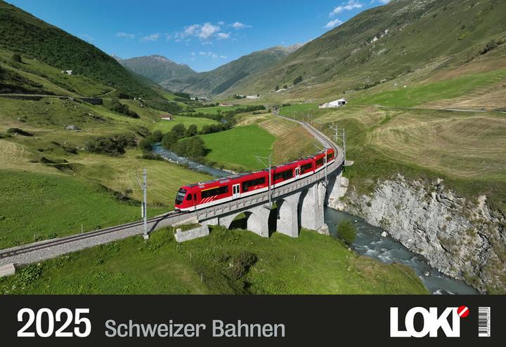 Produktbild LOKI Kalender Schweizer Bahnen 2025 (Deutsch)
