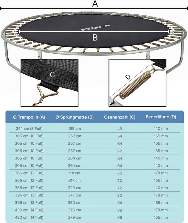 Immagine prodotto Arebos Tappeto elastico per saltare