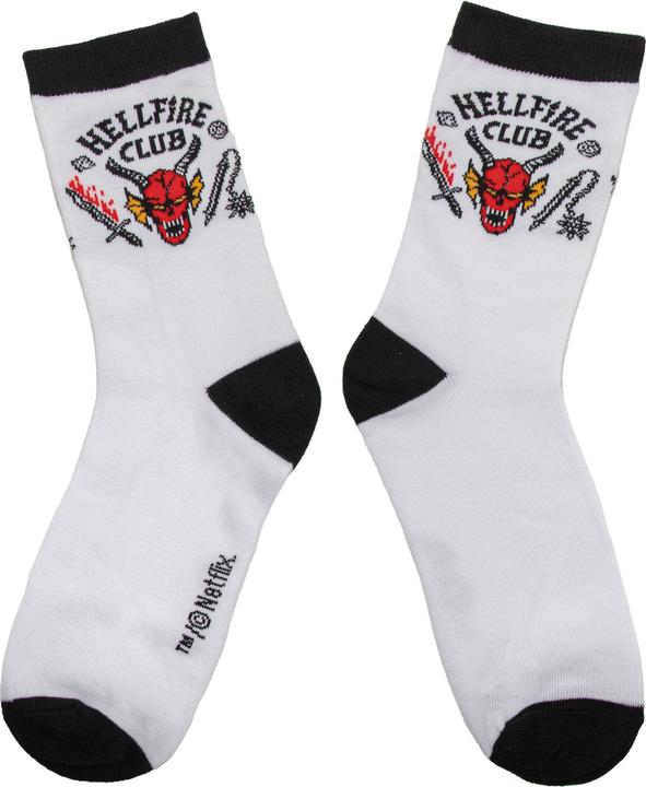 Actual product image Cinereplicas Stranger Things: Hellfire Club socks (3 pairs (pack of 3, 40)