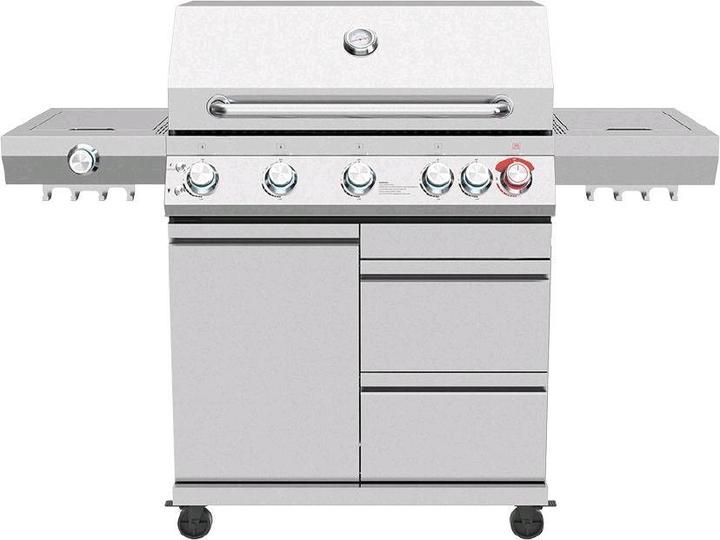 Produktbild Mr. Grill Gasgrill Expert 6 Brenner + Seitenbrenner Edelstahl (25 kW)
