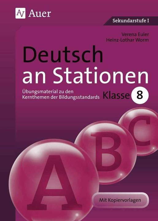 Produktbild Deutsch an Stationen (Deutsch, Verena Euler, Heinz-Lothar Worm, 2016)