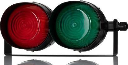 Image du produit Rs Pro LED Feu de signalisation à 2 niveaux Lentille verte, rouge
