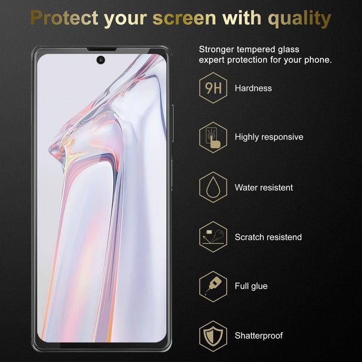 Actual product image Cadorabo 3x Tempered Glass 3er Pack Tempered (3 Piece, Blackview A100)