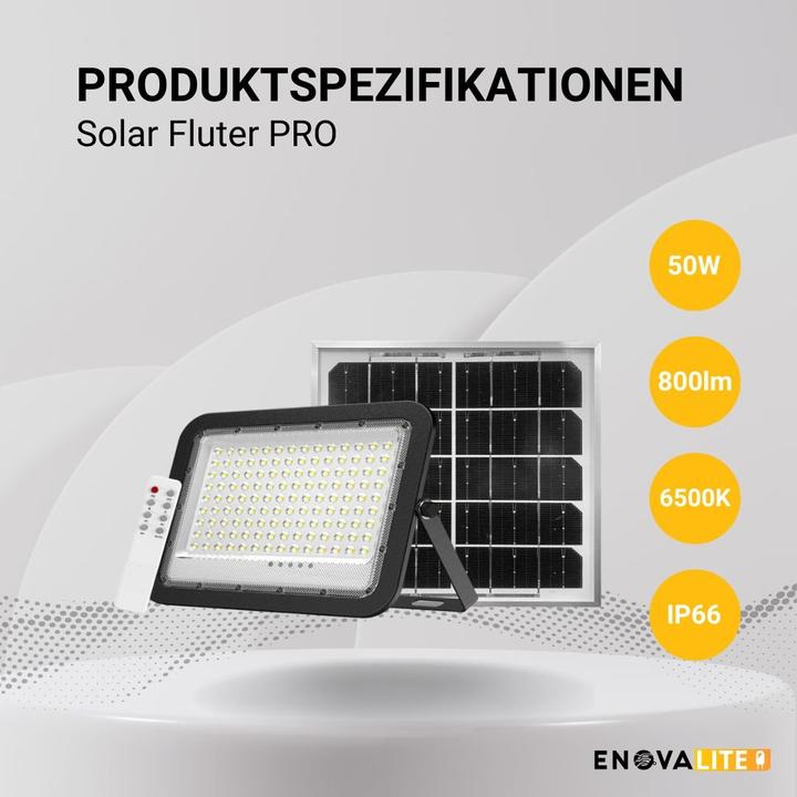 Actual product image Enovalite Solar LED floodlight (800 lm, IP65)