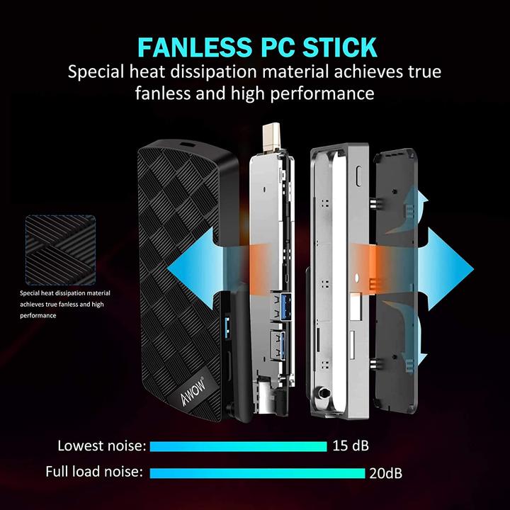 Produktbild Awow Mini PC Stick (Intel Celeron J4105, 4 GB, 64 GB)