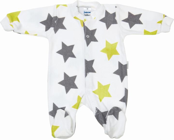 Zewi Romper aus Frottee-Limette Sterne