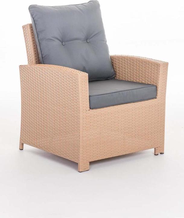 Image du produit Swisshandel24 Fauteuil Fisolo gris fer, sable