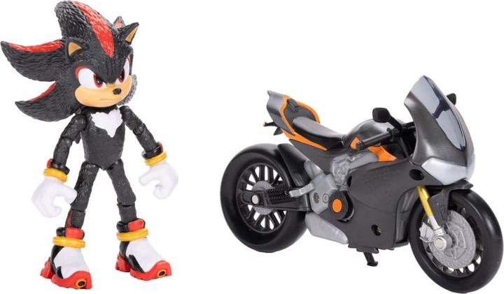 Actual product image Jakks Pacific Sonic - The Hedgehog Movie 3 action figure with vehicle 13 cm