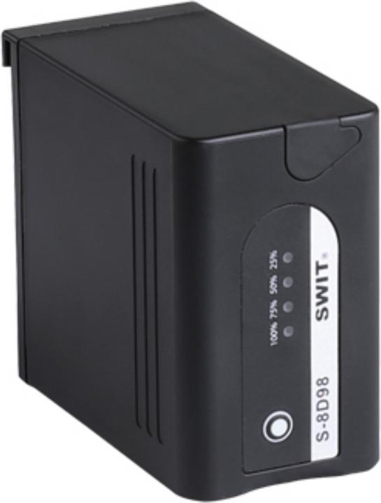 Swit S-8D98 - 70Wh/9.8Ah D-type DV battery - Battery (1 pcs., 9800 mAh, Battery + charger)
