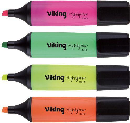 Produktbild Niceday Textmarker HC1-5 Farbig assortiert 4 Stück (Farbig assortiert, 5 mm, 4 x)