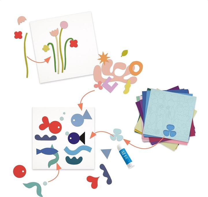 Productafbeelding Djeco Knutselen met gekleurd papier