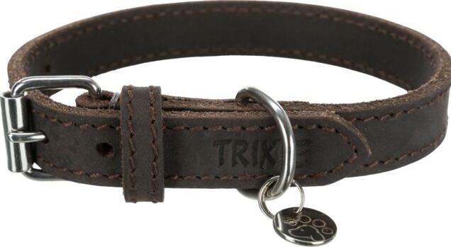 Actual product image Trixie Rustic fat leather collar (XS, Dog, Dog sport)