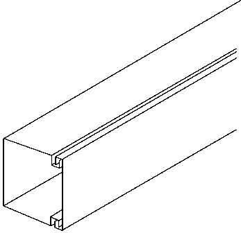Immagine prodotto Kleinhuis Condotto per installazione elettrica, plastica, 15 x 15 x 2.000 mm, grigio (Foro cavo, 200 cm)